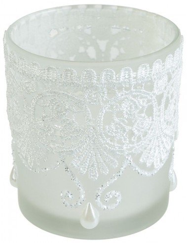 Photophore dentelle droit petit modèle