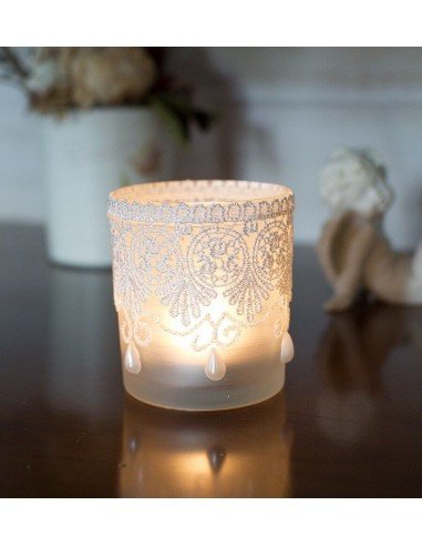 Photophore dentelle droit petit modèle