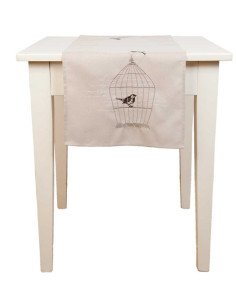 Chemin de table cage aux oiseaux
