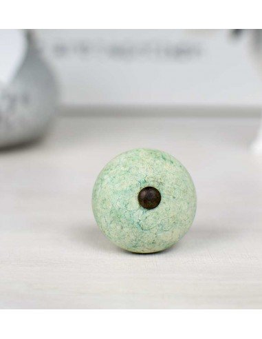 Bouton de porte en céramique verte