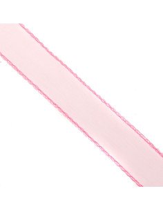 Ruban d'organza rose