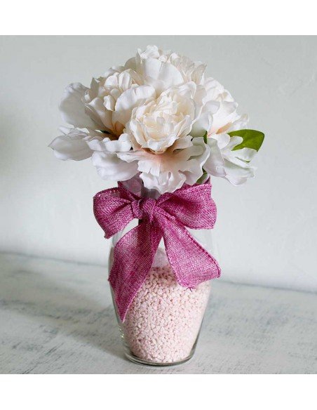 Bouquet de pivoines ivoires