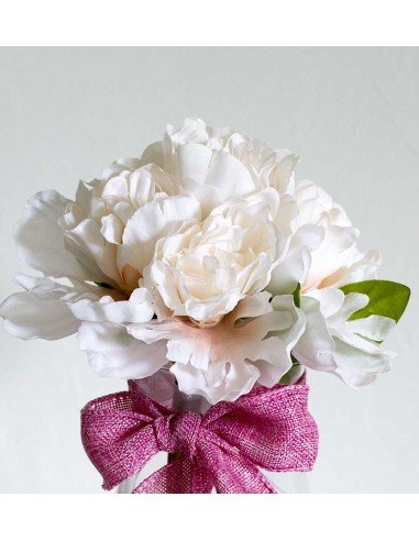 Bouquet de pivoines ivoires