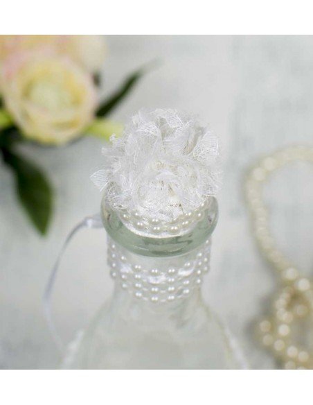 Bouteille décorative Coeur de perles