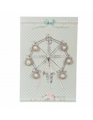 Carte au boutons nacrés