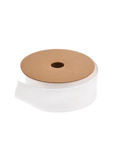 Ruban coton blanc brillant