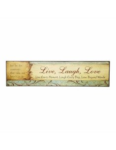 Plaque décorative Live Laugh Love