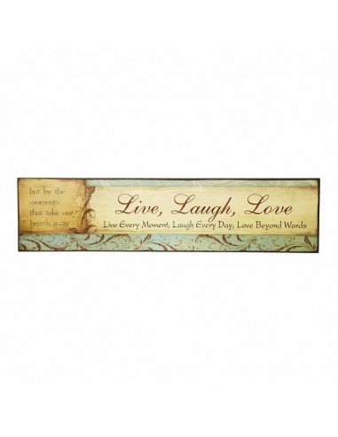 Plaque décorative Live Laugh Love