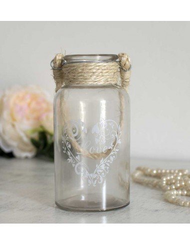 Bocal décoratif avec corde