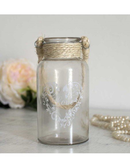 Bocal décoratif avec corde