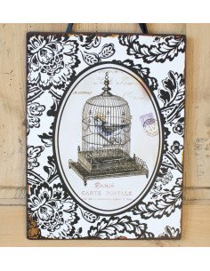 Plaque décorative La cage 2