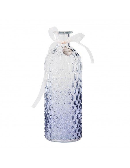 Bouteille Love verre bleuté