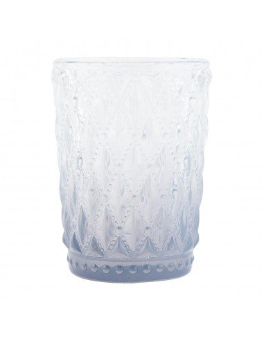 Photophore verre bleu