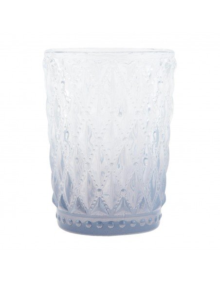 Photophore verre bleu