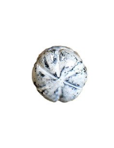 Petit bouton de tiroir acier blanc