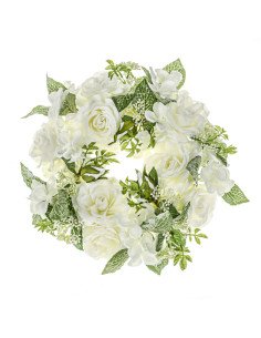 Couronne de mariée campagne crème 2