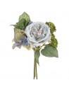 Bouquet de mariée fleur bleue avec perle