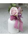 Bouquet de mariée rose avec perle