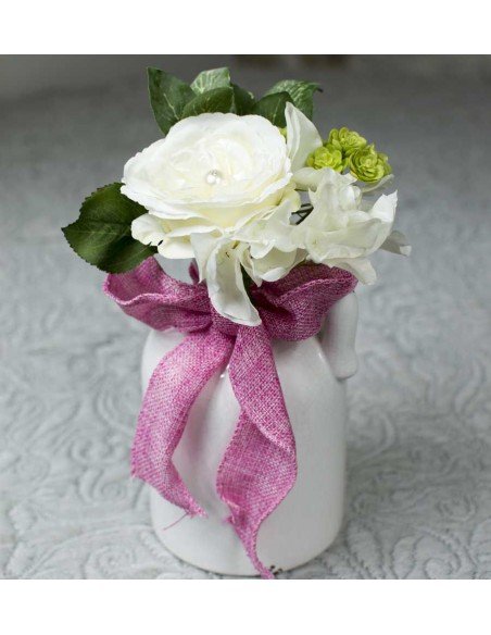 Bouquet de mariée ivoire avec perle