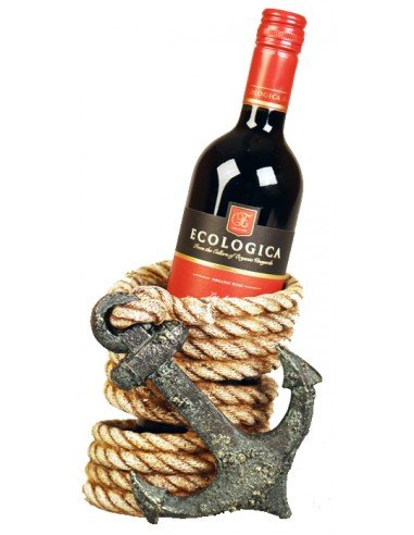 Porte bouteille l'ancre et la corde