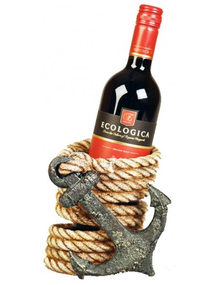 Porte bouteille l'ancre et la corde