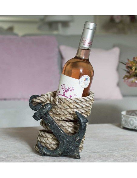 Porte bouteille l'ancre et la corde