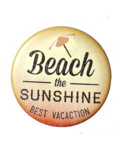 Bouton de tiroir abs sérigraphié Beach