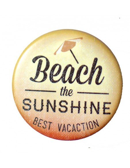 Bouton de tiroir abs sérigraphié Beach