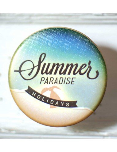 Bouton de tiroir abs sérigraphié Summer