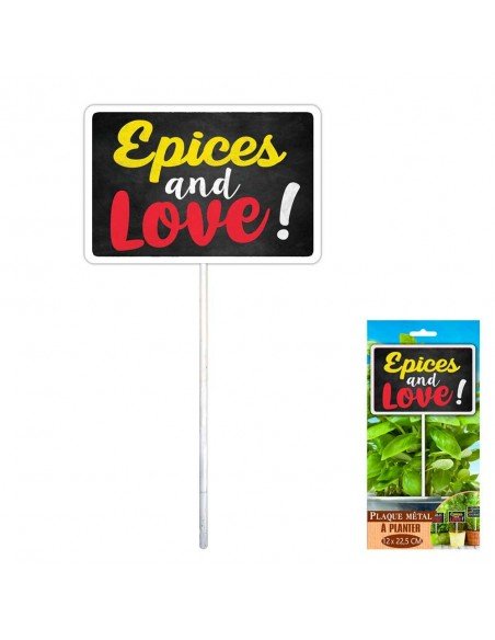 Plaque jardin Épices