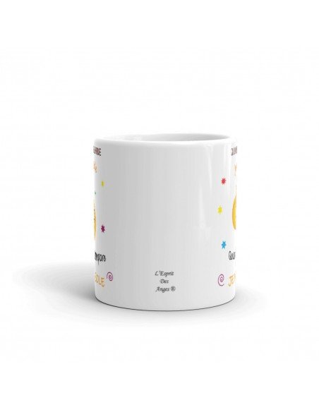 Tasse-Mug Humour Quand Je Me Compare Je Me Console Céramique Blanche 350 ml Ø 8.2 cm Haut 9.8 cm