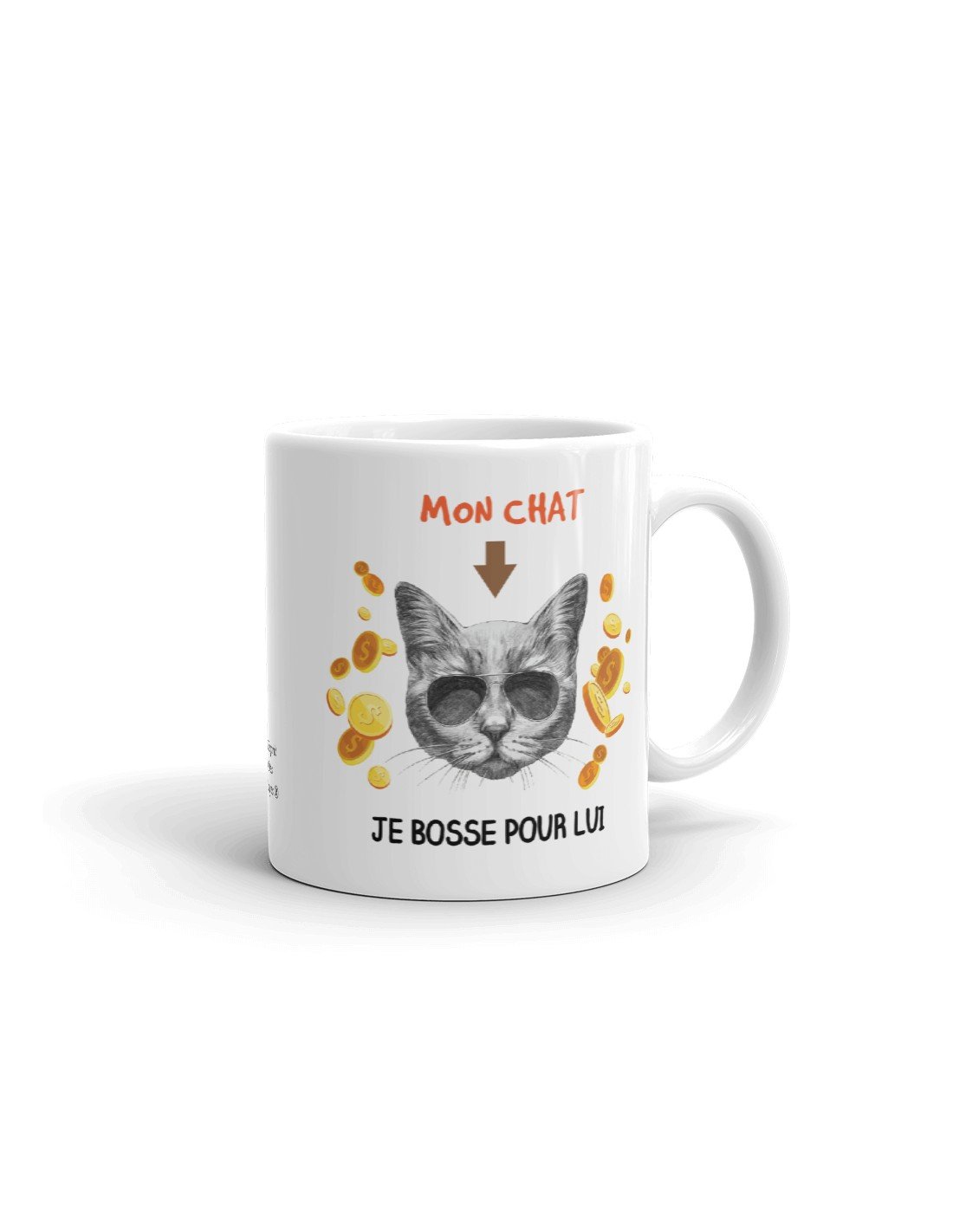 Tasse Mug Cadeau Humour Chat - Tout a Meilleur Goût avec des Poils