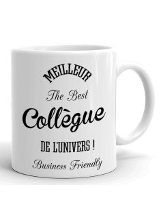 Tasse-Mug Collègue-Meilleur Collègue de l'Univers- Idée Cadeau Collègue de Travail Entreprise Nouveau Job