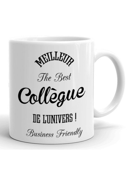 Tasse-Mug Collègue-Meilleur Collègue de l'Univers- Idée Cadeau Collègue de Travail Entreprise Nouveau Job