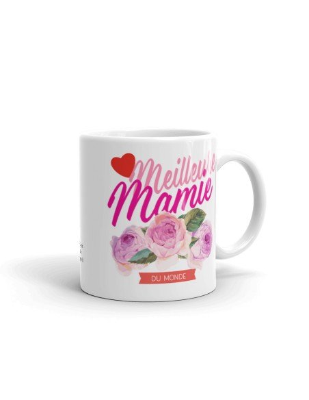 Tasse-Mug Mamie-Meilleure Mamie du Monde- Idée Cadeau Mamie Original Anniversaire Fête des Grands Mères Noël 