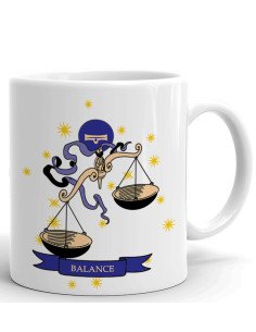 Tasse-Mug Balance Signe Astrologique du Zodiaque Idée Cadeau Original Anniversaire Maman Papa Ami