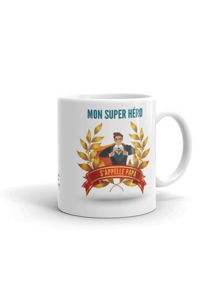 Tasse-Mug Papa Super Héro Idée Cadeau Anniversaire Original Personnalisé