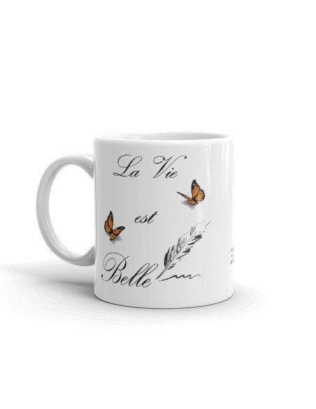 Tasse-Mug La Vie Est Belle - Idée Cadeau Personnalisé Original Anniversaire Fête Ami et Famille