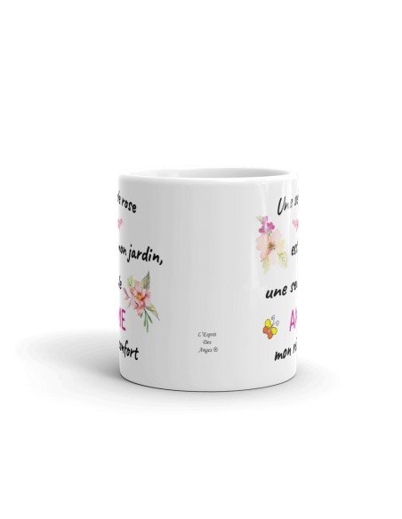 Tasse-Mug Cadeau Meilleure Amie -Une Seule Rose Est Mon Jardin - Idée Original Anniversaire Femme 
