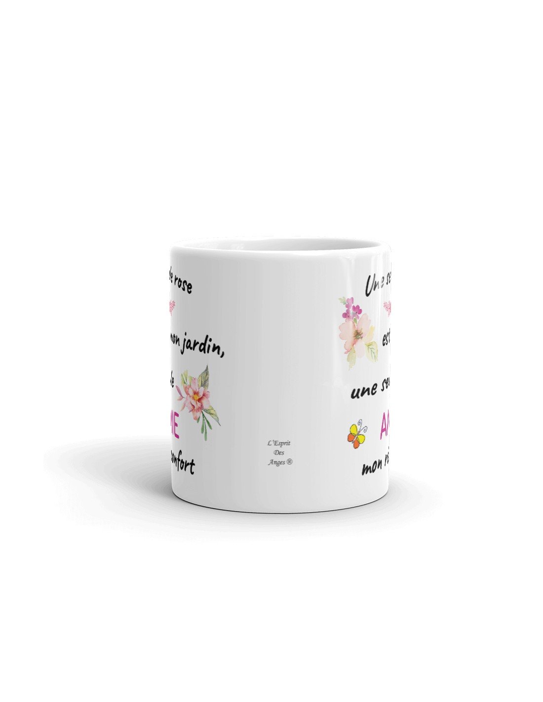 Tasse-Mug Cadeau Meilleure Amie Copine -Une Seule Rose Est Mon Jardin - Idée Original