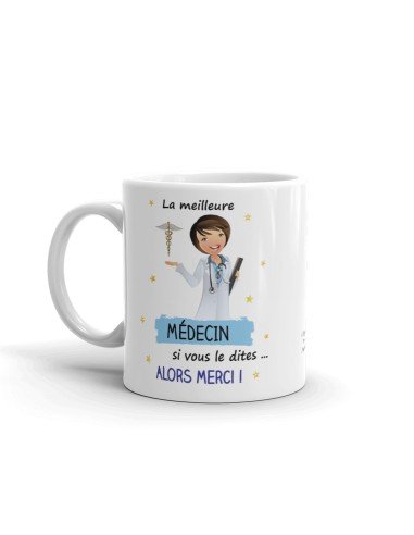 Tasse Mug - Meilleure Médecin du Monde - Idée Cadeau  Collègue de Travail Médical