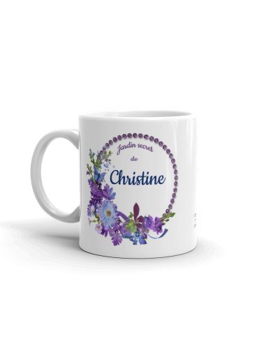 Mug Personnalisable Prénom - Le Jardin Secret De ... - Cadeau Femme Maman Anniversaire Fête Original 