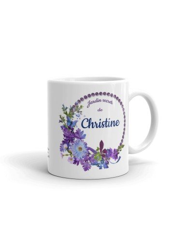 Mug Personnalisable Prénom - Le Jardin Secret De ... - Cadeau Femme Maman Anniversaire Fête Original 
