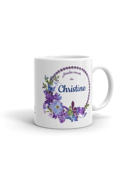 Mug Personnalisable Prénom - Le Jardin Secret De ... - Cadeau Femme Maman Anniversaire Fête Original 