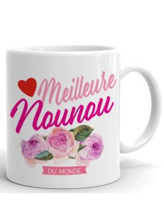 Mug Nounou Cadeau-Meilleure Nounou du Monde- Original Personnalisé Geniale Anniversaire Fête Noël 