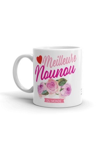Mug Nounou Cadeau-Meilleure Nounou du Monde- Original Personnalisé Geniale Anniversaire Fête Noël 