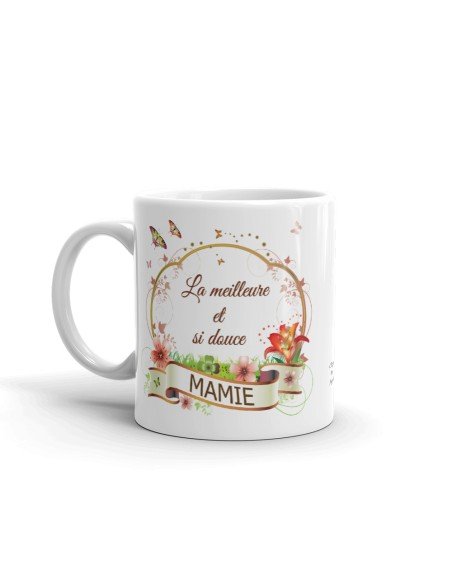 Mug Mamie Meilleure et si Douce - Idée Cadeau Original Anniversaire Fête de Mères Noël 