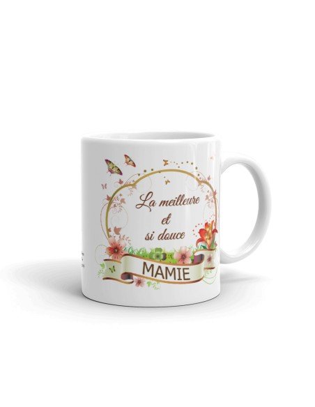 Mug Mamie Meilleure et si Douce - Idée Cadeau Original Anniversaire Fête de Mères Noël 