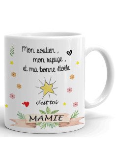 Tasse-Mug Mamie Ma Bonne Étoile - Idée Cadeau Mamie Original Anniversaire Fête de Mères Noël 