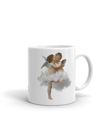 Tasse-Mug Le Baiser Des Anges - Amour et Psyche - Cadeau Ange Original Anniversaire Fête des Mères
